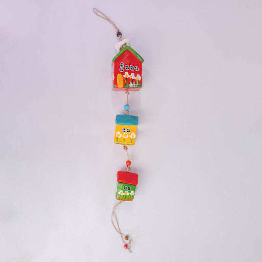 Wall-hanging Ceramic Tiny Homes / home decoration / Handmade / Handicraft / Hand-Painted Ceramic Wall Hanger with tiny homes