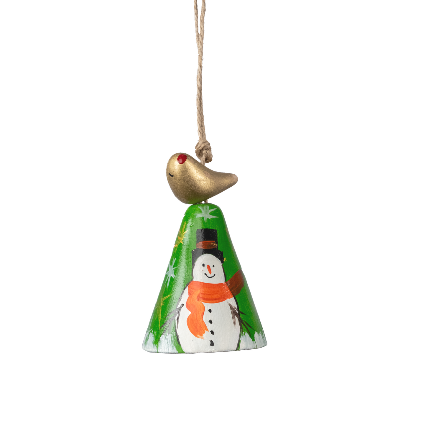 2" Dia. Ceramic Christmas Bell Ornaments, PAY 4, GET 5 / Set of 5 / Home Decoration / Handmade / Handicraft / Hand-painted Christmas Ornaments