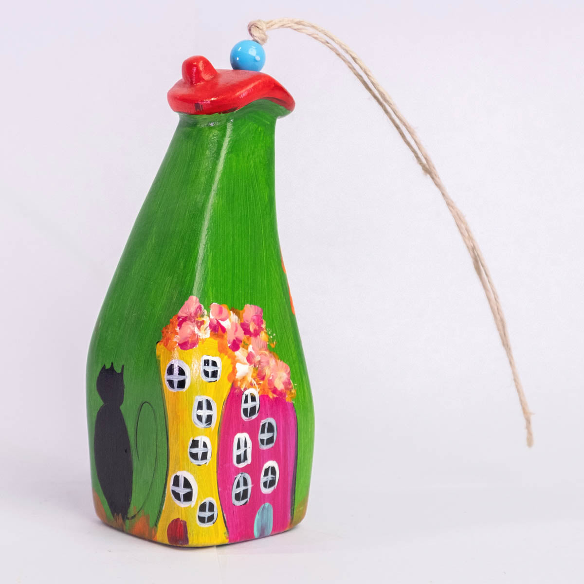 Wall-hanging Ceramic Fairy House / Home Decoration / Handmade / Handicraft / Hand-painted Wall-hanging Ceramic Fairy House