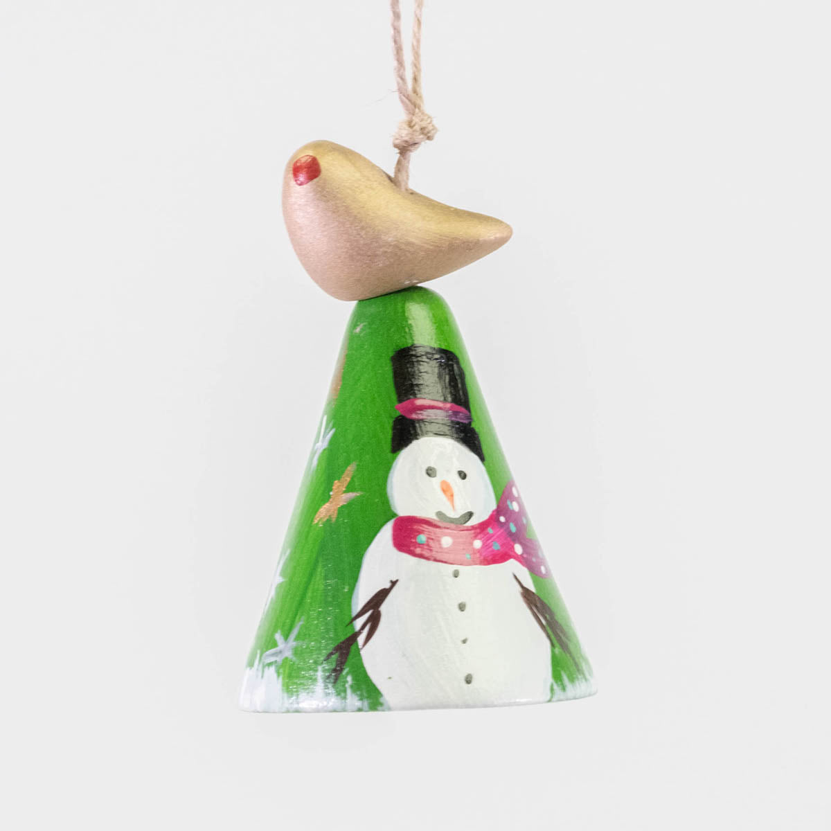 2" Dia. Ceramic Christmas Bell Ornaments / Home Decoration / Handmade / Handicraft / Hand-painted Christmas Ornaments